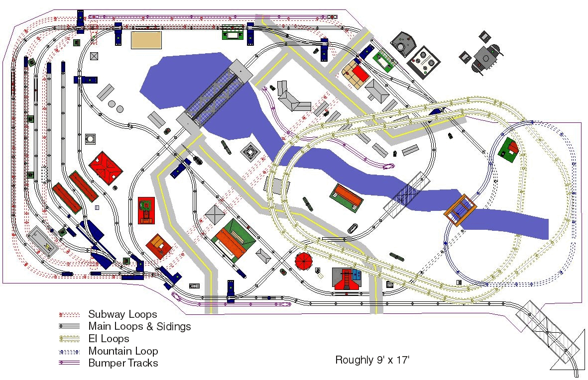 O gauge best sale train layout plans